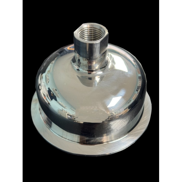 LabCradle Stainless Steel TC 4" Hemispherical Reducer to 1/2" FNPT