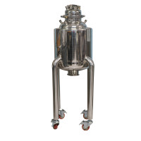 Labcradle Jacketed Stainless Tank 35L With Drain Port and Sight Glass End of Run Wax Collector for BHO