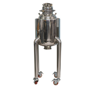 Labcradle Jacketed Stainless Tank 35L With Drain Port and Sight Glass End of Run Wax Collector for BHO