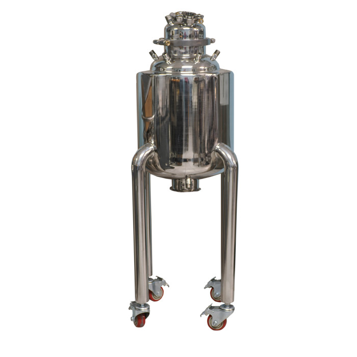 Labcradle Jacketed Stainless Tank 35L With Drain Port and Sight Glass End of Run Wax Collector for BHO