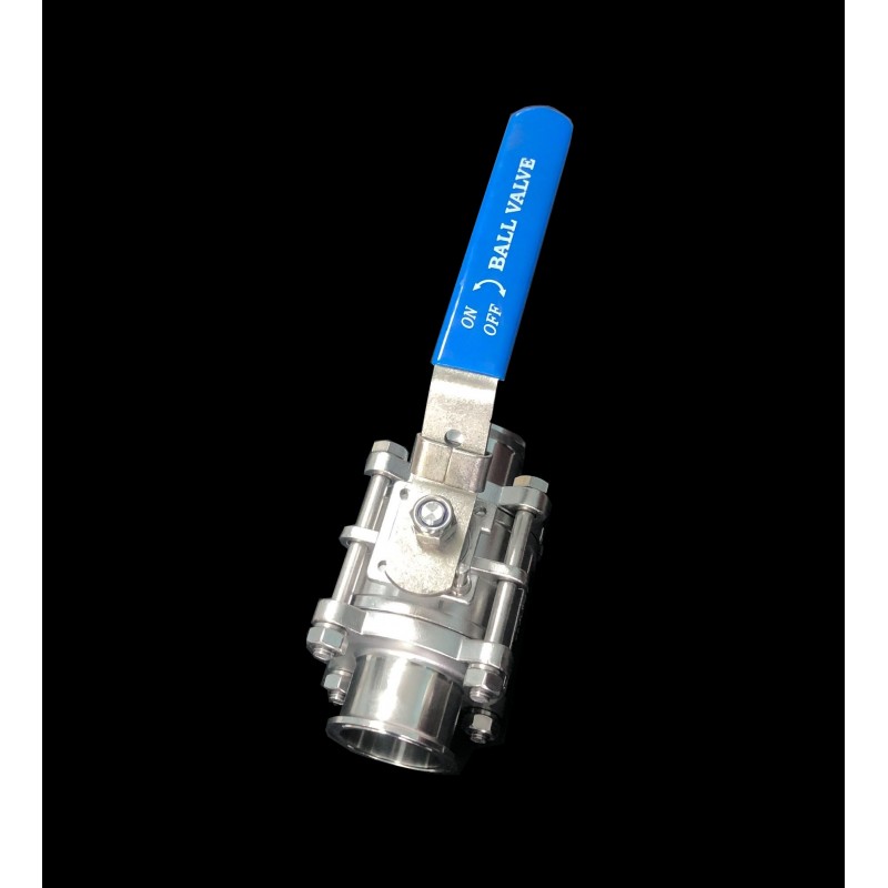 LabCradle Stainless Steel TC Lockable 2-way Sanitary Ball Valve With ...