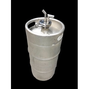 Modified Beer Keg Cold Trap  2.5" Sanitary flange and Dip tube 20L 50L
