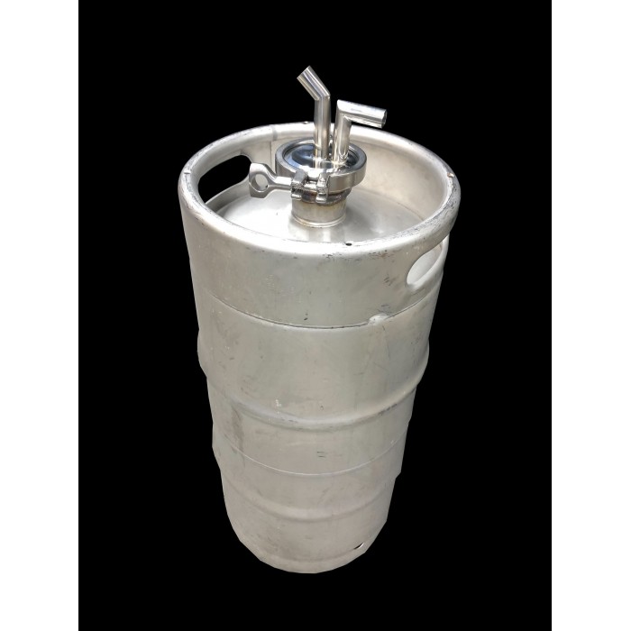 Modified Beer Keg Cold Trap  2.5" Sanitary flange and Dip tube 20L 50L