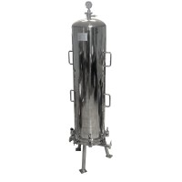 LabCradle Stainless Steel Lenticular Filter Housing 4-stack With DE or Carbon Cartridges
