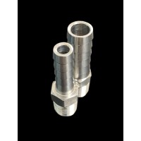 Labcradle Stainless Steel 3/8" MNPT to Hose Barb Adapter