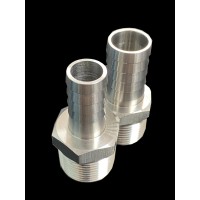 Labcradle Stainless Steel 3/4" MNPT to Hose Barb Adapter