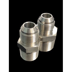 Labcradle Stainless Steel MNPT to Male JIC Adapter