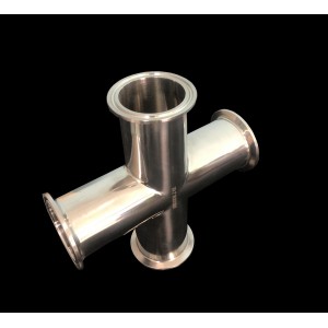 LabCradle Stainless Steel Sanitary Tri-clamp 4 Way Adapter