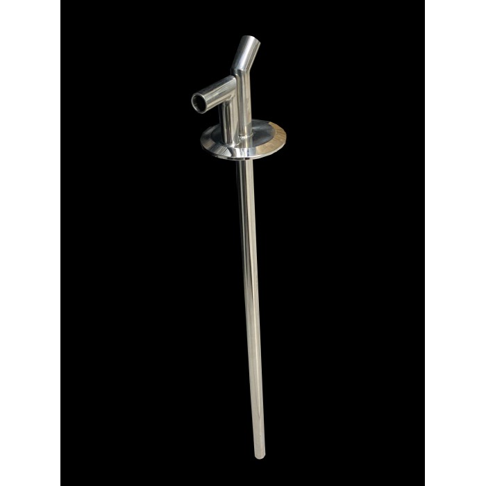 Labcradle Stainless Steel 2.5" TC Cap Shaft and Spouts