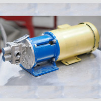 Liquiflo Gear Pump Model H7F with Magnetic Coupling 316SS Food Grade with Baldor 1.5HP Motor