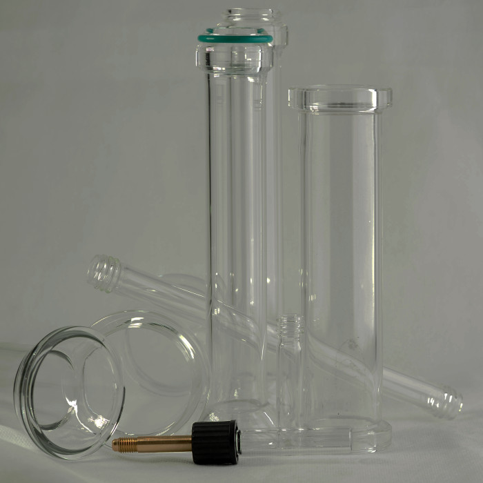 GL14 GL18 Glass Tube with thread (pair)