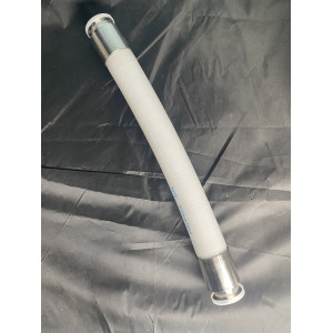 50 cm Food Grade Silicone PTFE Lining Hose 1" diameter with TC flange