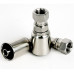 Labcradle Fittings 3/8" Hose x 5/16" 37° JIC (1/2"-20 thread) Female Swivel Stainless Hose Fittings Streight and or 90 degree