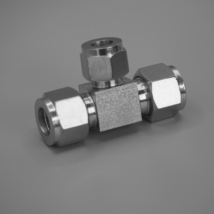 Labcradle Stainless Steel SS304 Compression Adapter Cut in Ring Tee adapter 1/2"-3/8"-1/2" Labcradle Stainless Steel SS304 Compression Adapter Cut in Ring Tee adapter 1/2"-3/8"-1/2"