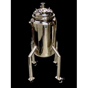 Labcradle Stainless Steel 60L Jacketed Collection Tank With Drain Port and Sight Glass