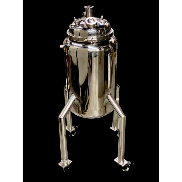 Labcradle Jacketed Stainless Tank With Drain Port and Sight Glass