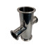 Labcradle Stainless Steel Sanitary TC  Tri Clamp 4 way Adaptor.  2x 2” & 2x 3”
