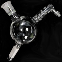 LabCradle Made in Canada Single output Receiving 24/40 29/42 34/50 45/50 adapter with condenser for Short Path Distillation