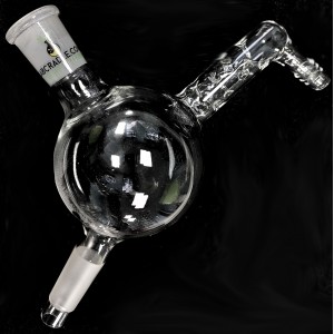 LabCradle Made in Canada Single output Receiving 24/40 29/42 34/50 45/50 adapter with condenser for Short Path Distillation