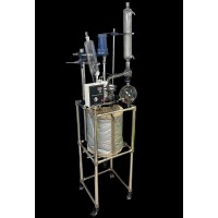 LabCradle Single Wall Glass Reactor 30L with Heating Jacket, Addition Funnel, Drain