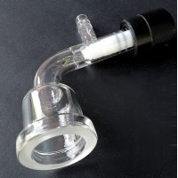 LabCradle Rotary Evaporator Receiving Flask drain adapter with PTFE Valve