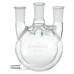 CG-1538-01 Chemglass Flask Round Bottom 500mL Heavy Wall Jacketed middle 29/42 sides 24/40 3-Neck Vertical